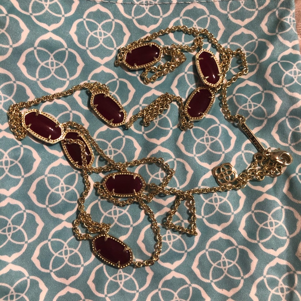 Maroon Kendra Scott Necklace